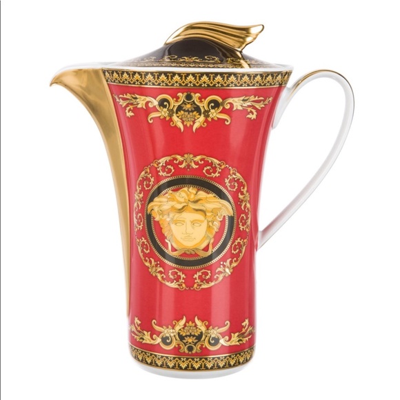 Rosenthal/ Versace 20 piece red Medusa coffee set. - Picture 3 of 8